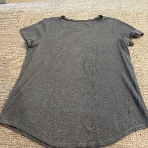 Lululemon waffle t shirt gray size 6